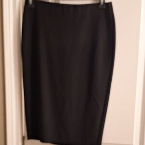 Tahari Classic Black Pencil Skirt Stretchy Knee Length